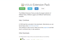 Desktop Screenshot of msbuildextensionpack.com